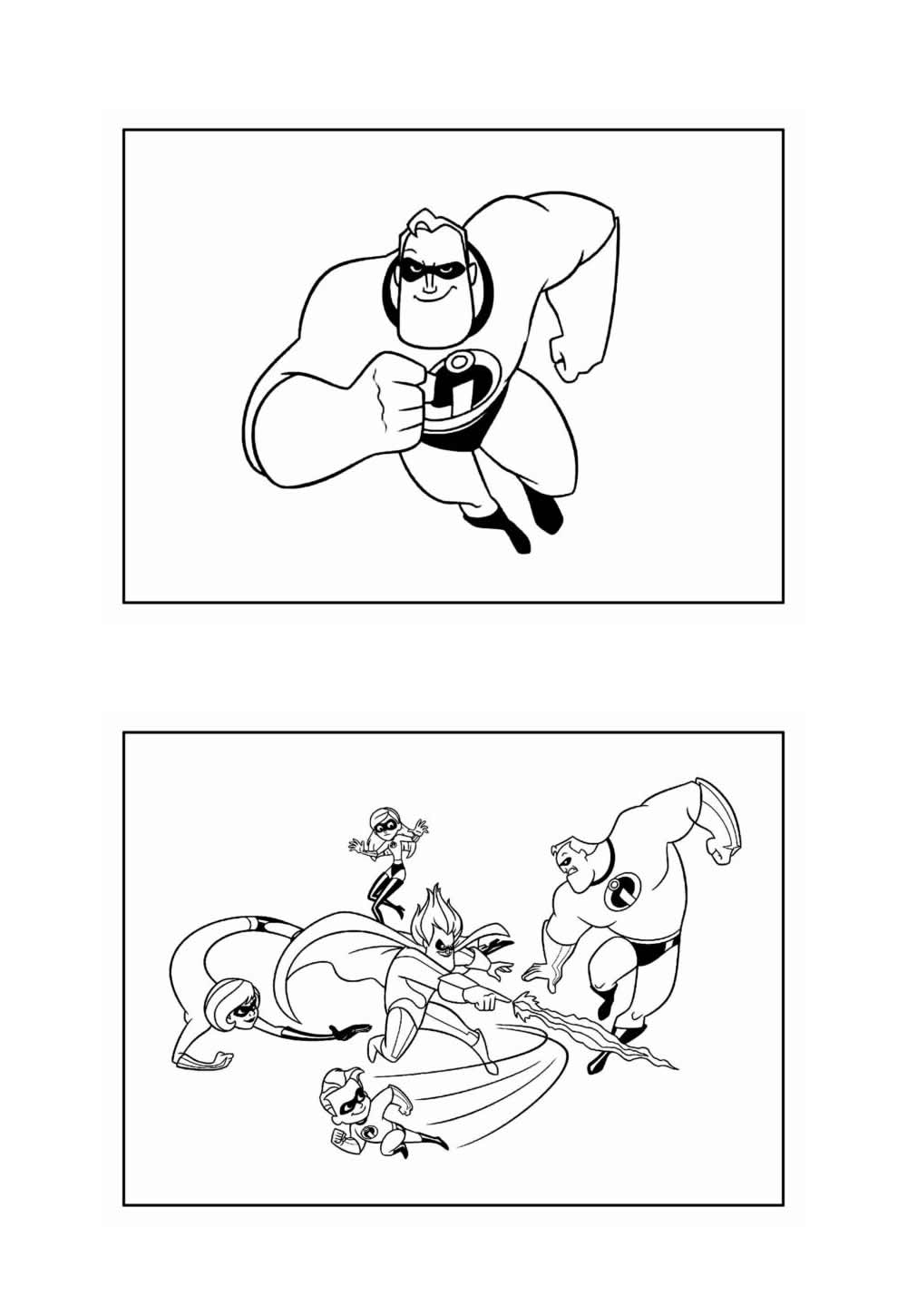 Os Incríveis para colorir