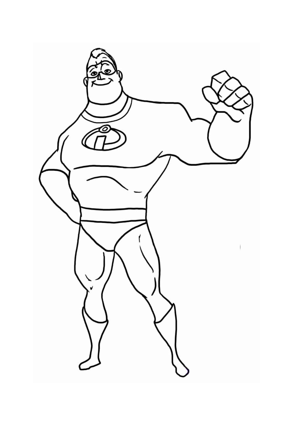 Desenho de Os Incríveis para colorir