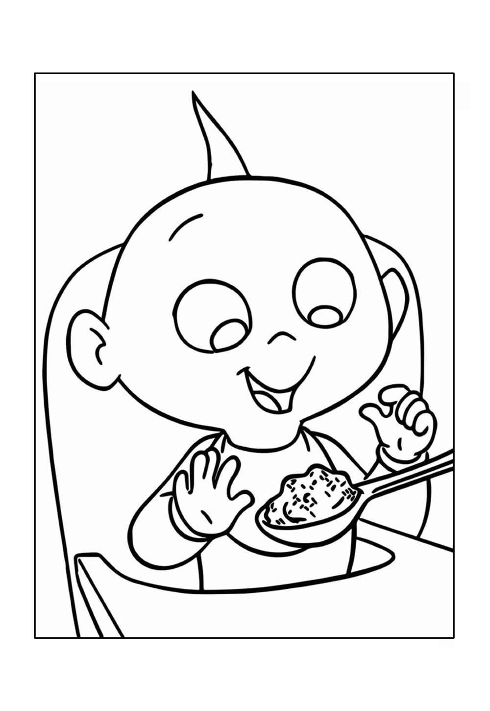 Desenho de Os Incríveis para colorir