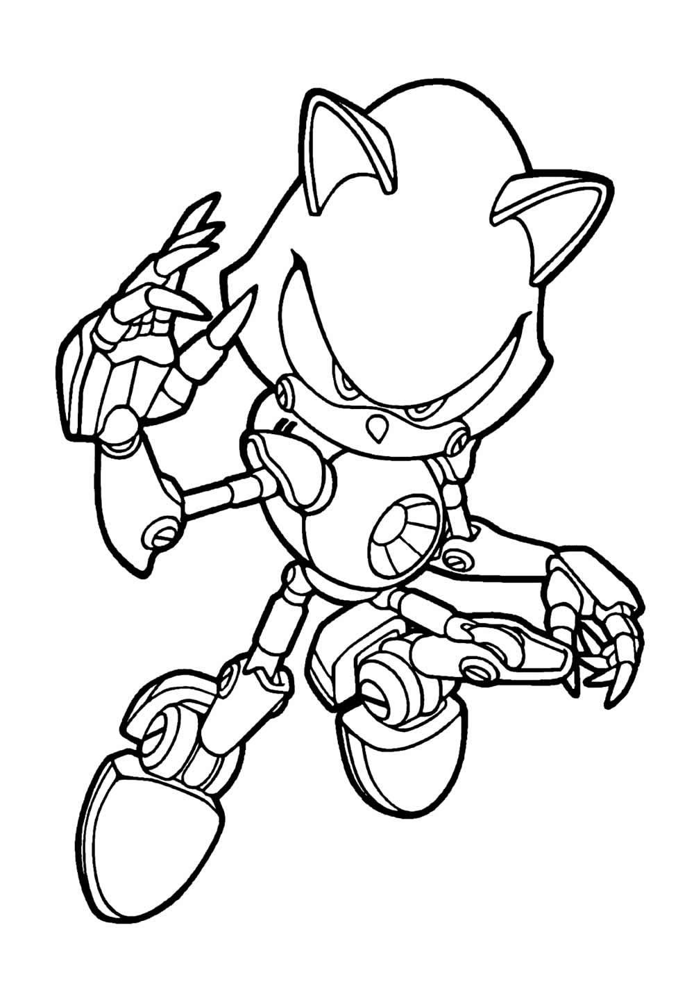 Desenho de Metal Sonic para colorir