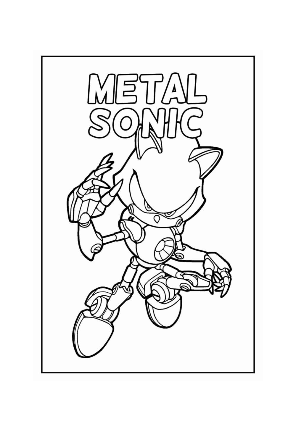 Metal Sonic para colorir