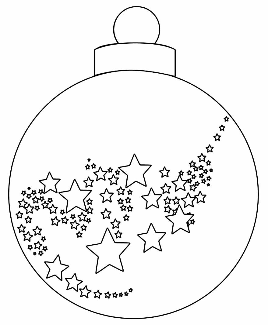 Desenho de Uma bola de Natal para Colorir - Colorir.com