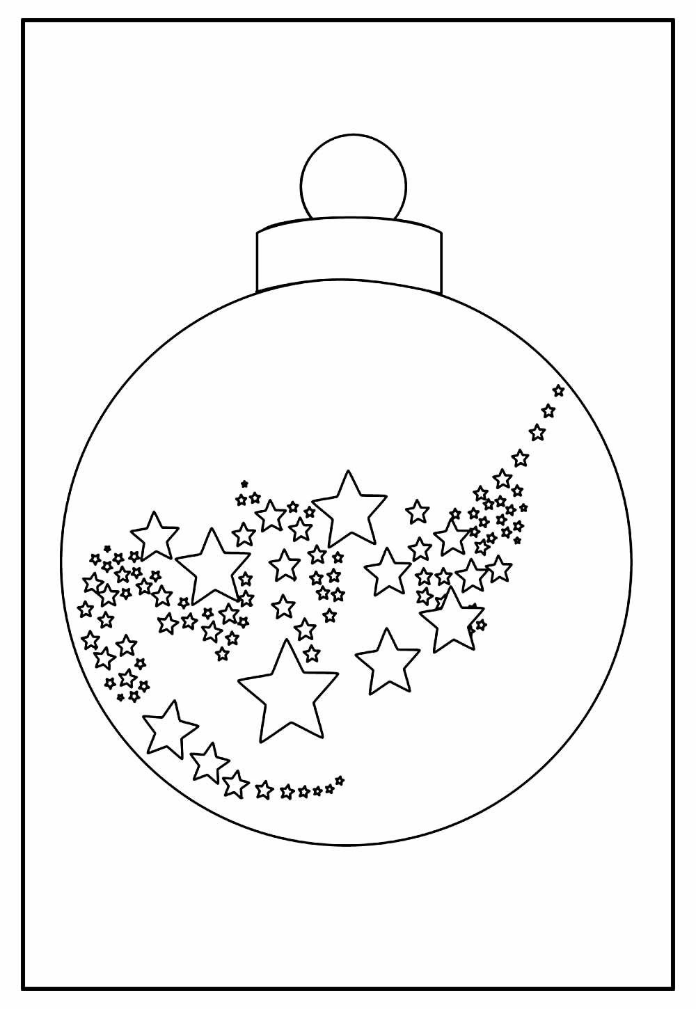 Desenho para colorir de Bola de Natal