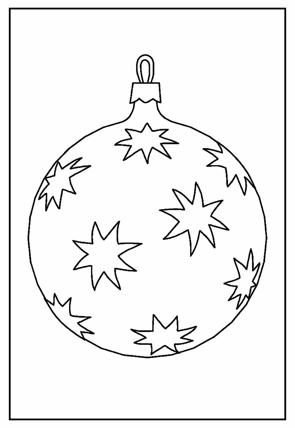 Desenhos de Bolas de Natal para colorir - Bora Colorir