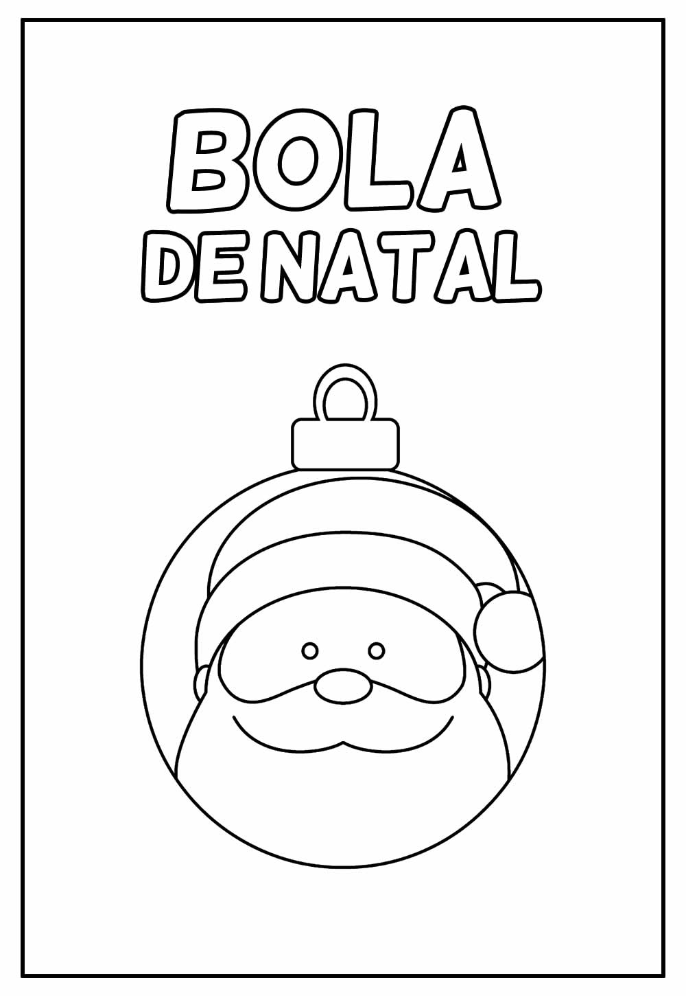 Desenho de Uma bola de Natal para Colorir - Colorir.com