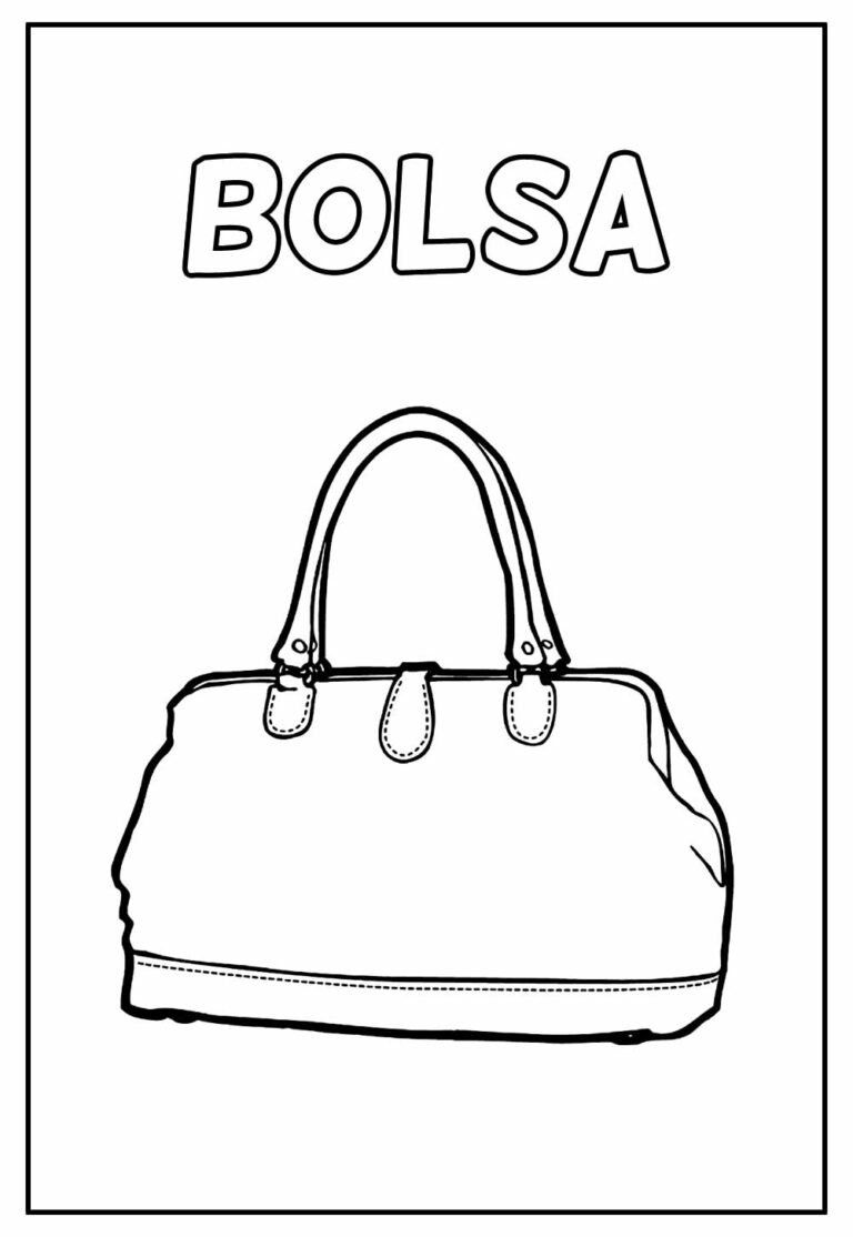 Desenhos De Bolsa Para Colorir Bora Colorir