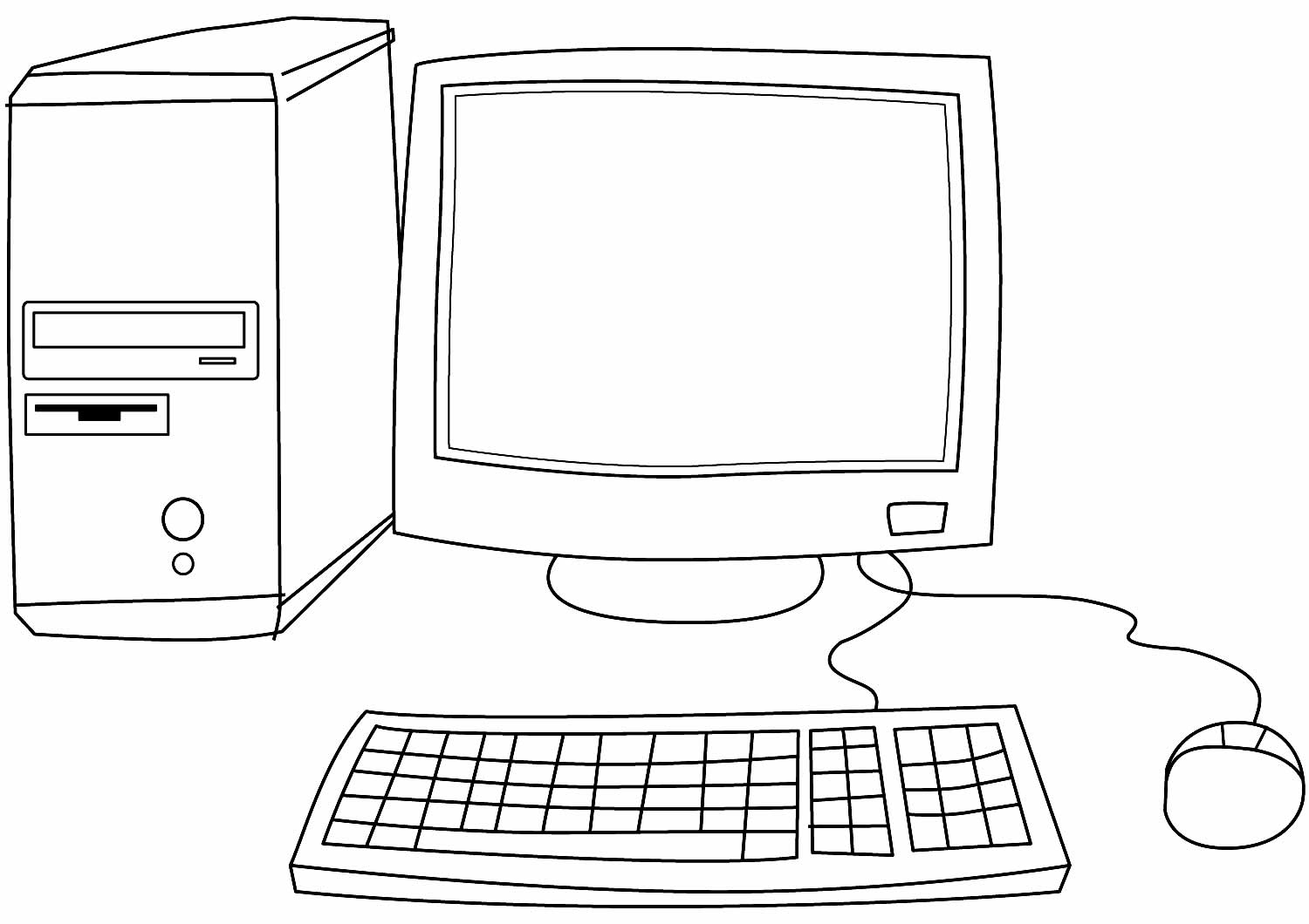 Desenhos De Computador Para Colorir Bora Colorir 9710