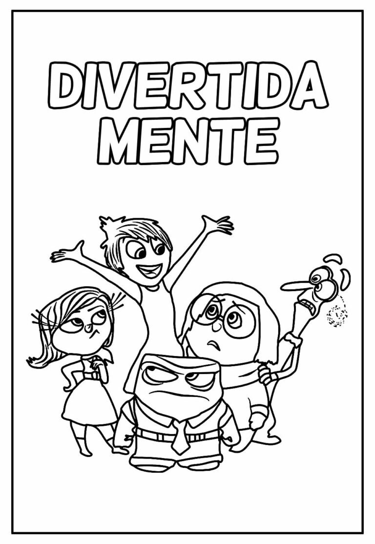 Desenhos de Divertida Mente para colorir - Bora Colorir