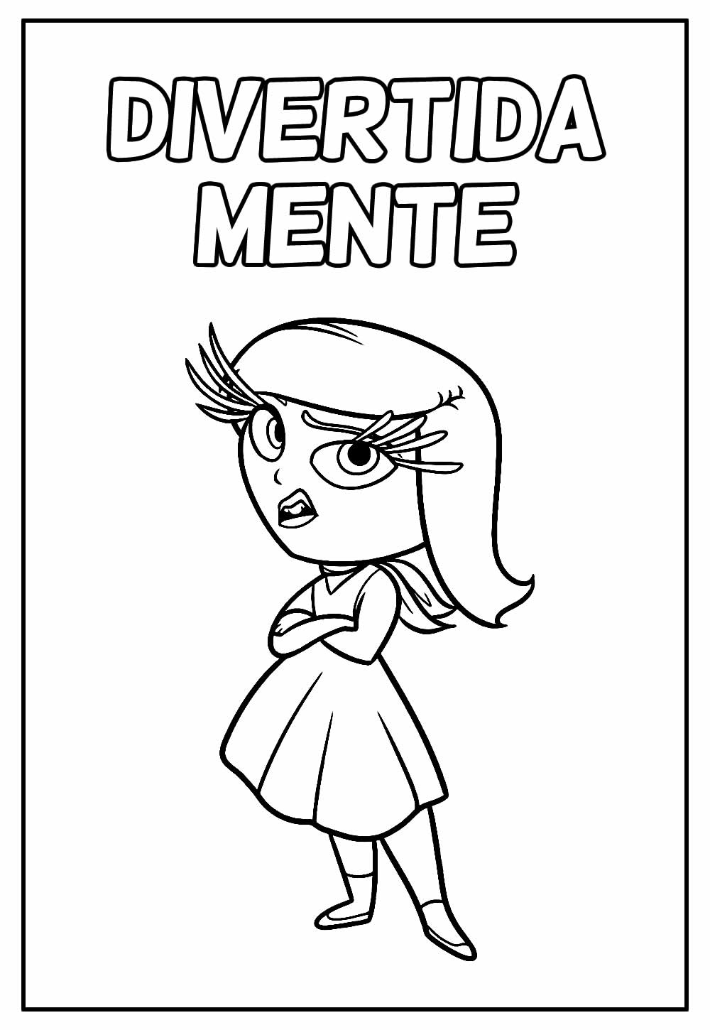 Desenho para colorir de DIvertida Mente