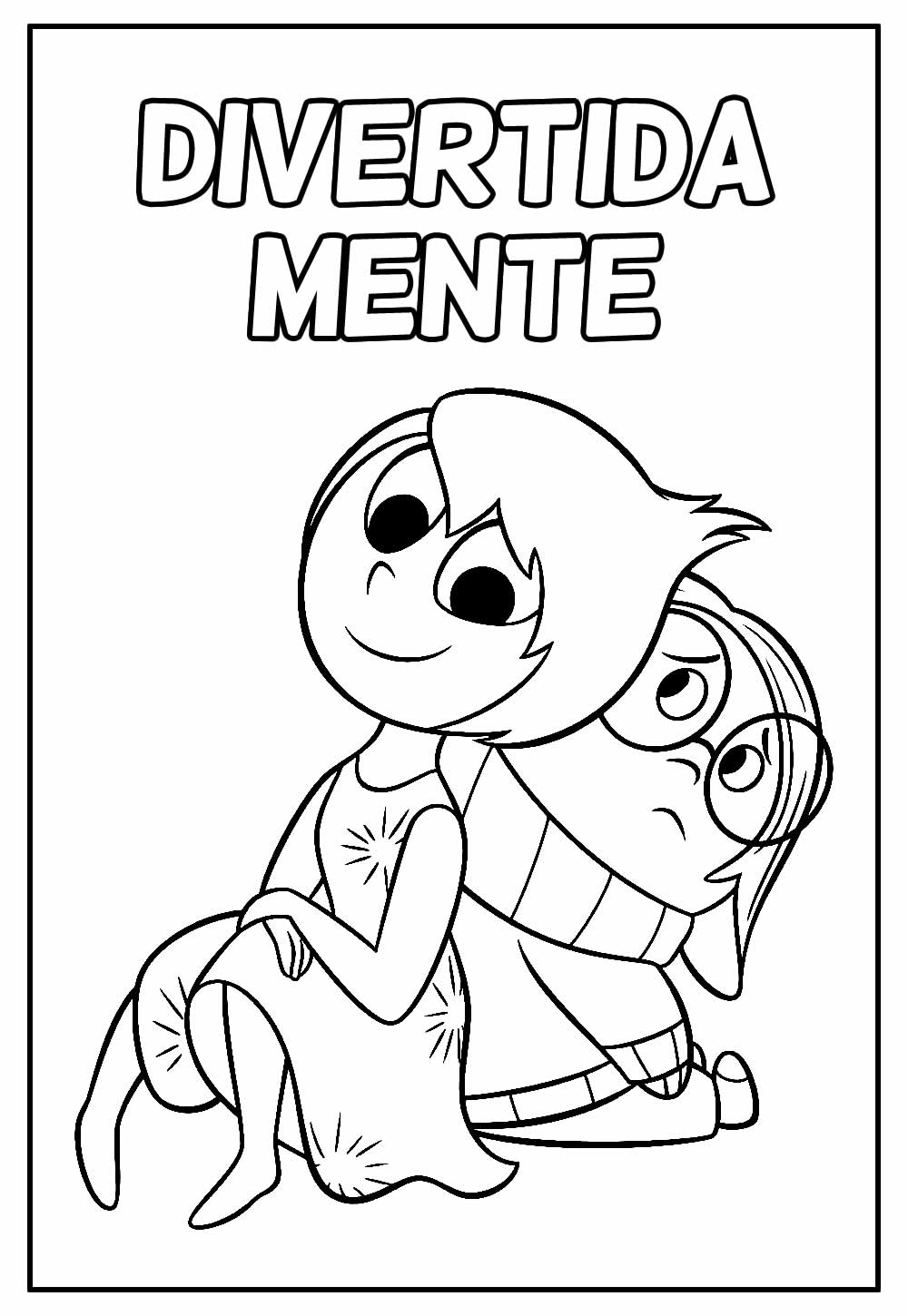 Desenho para colorir de DIvertida Mente