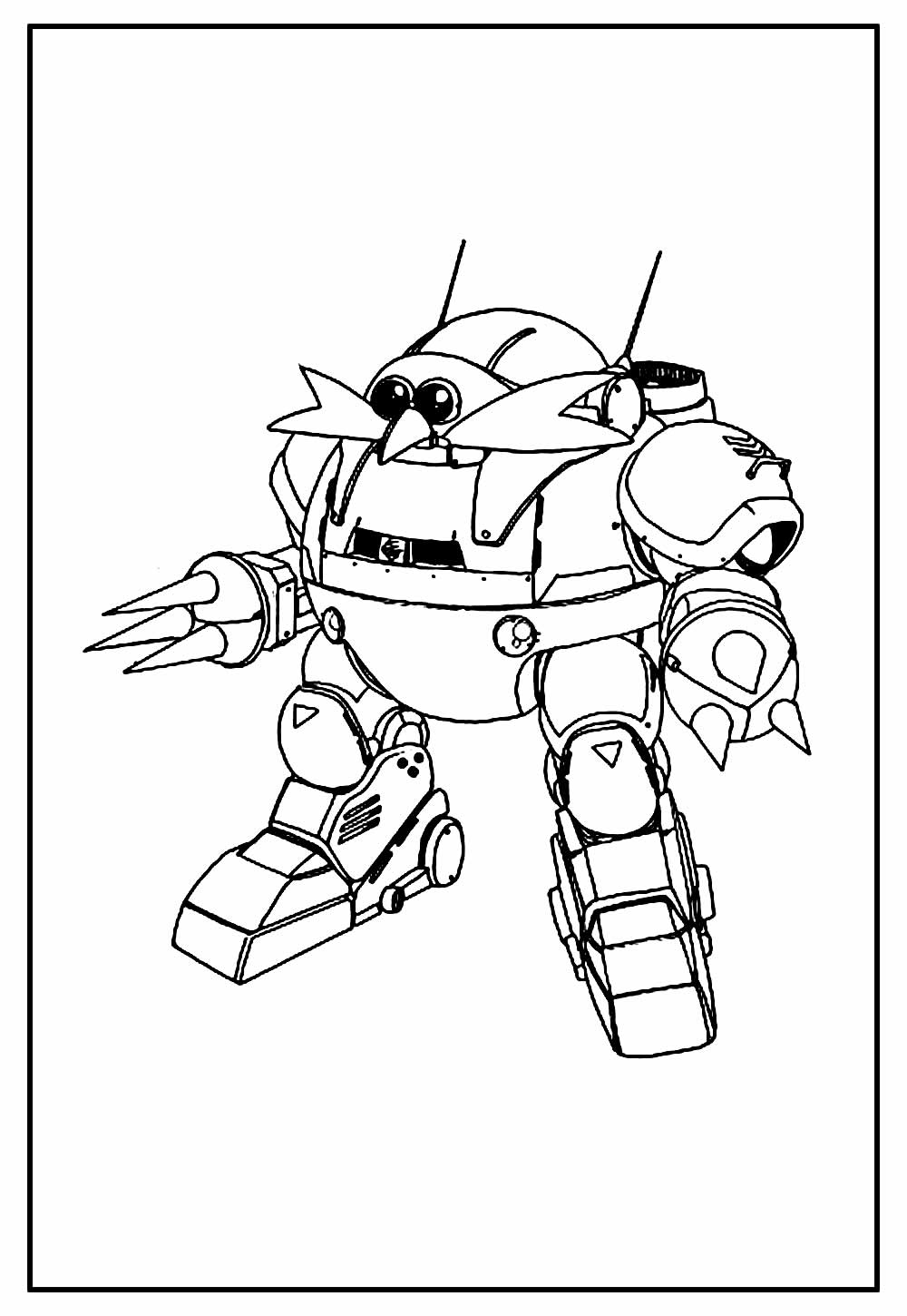 Desenho do Robotnik para colorir
