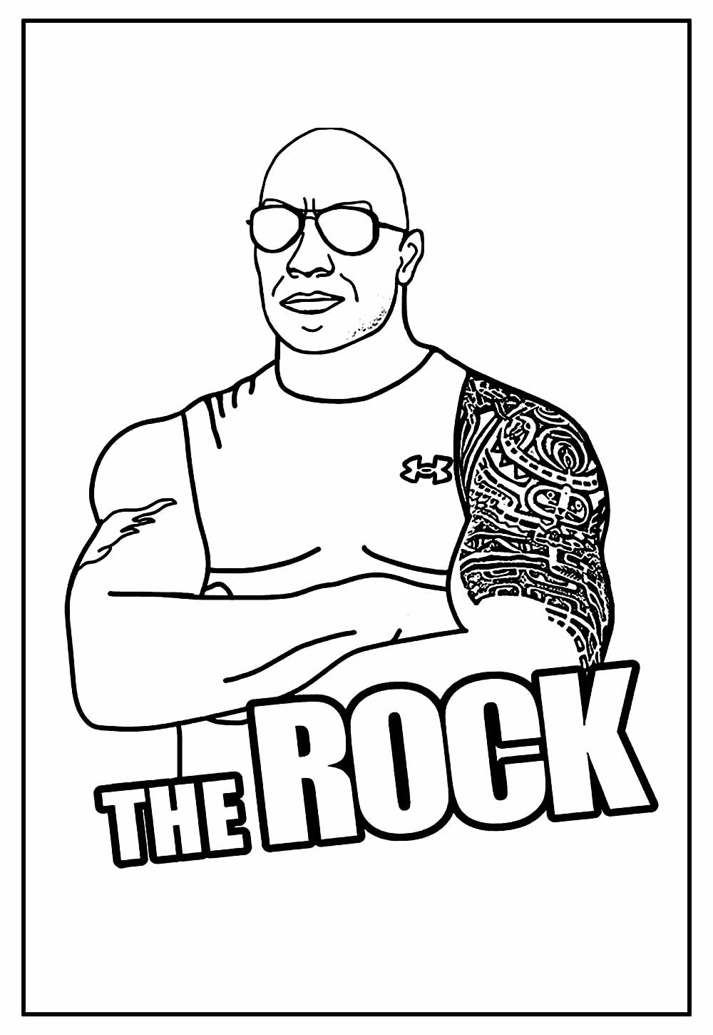 Jumanji para colorir - The Rock