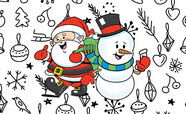 Desenhos de Natal para Colorir e Coloridos: 30 Ideias