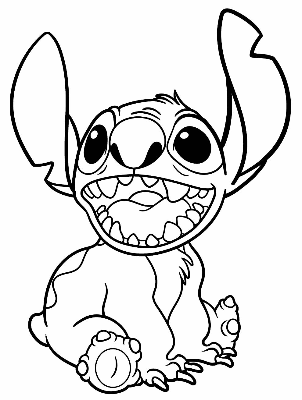 Desenhos do Stitch para colorir - Bora Colorir