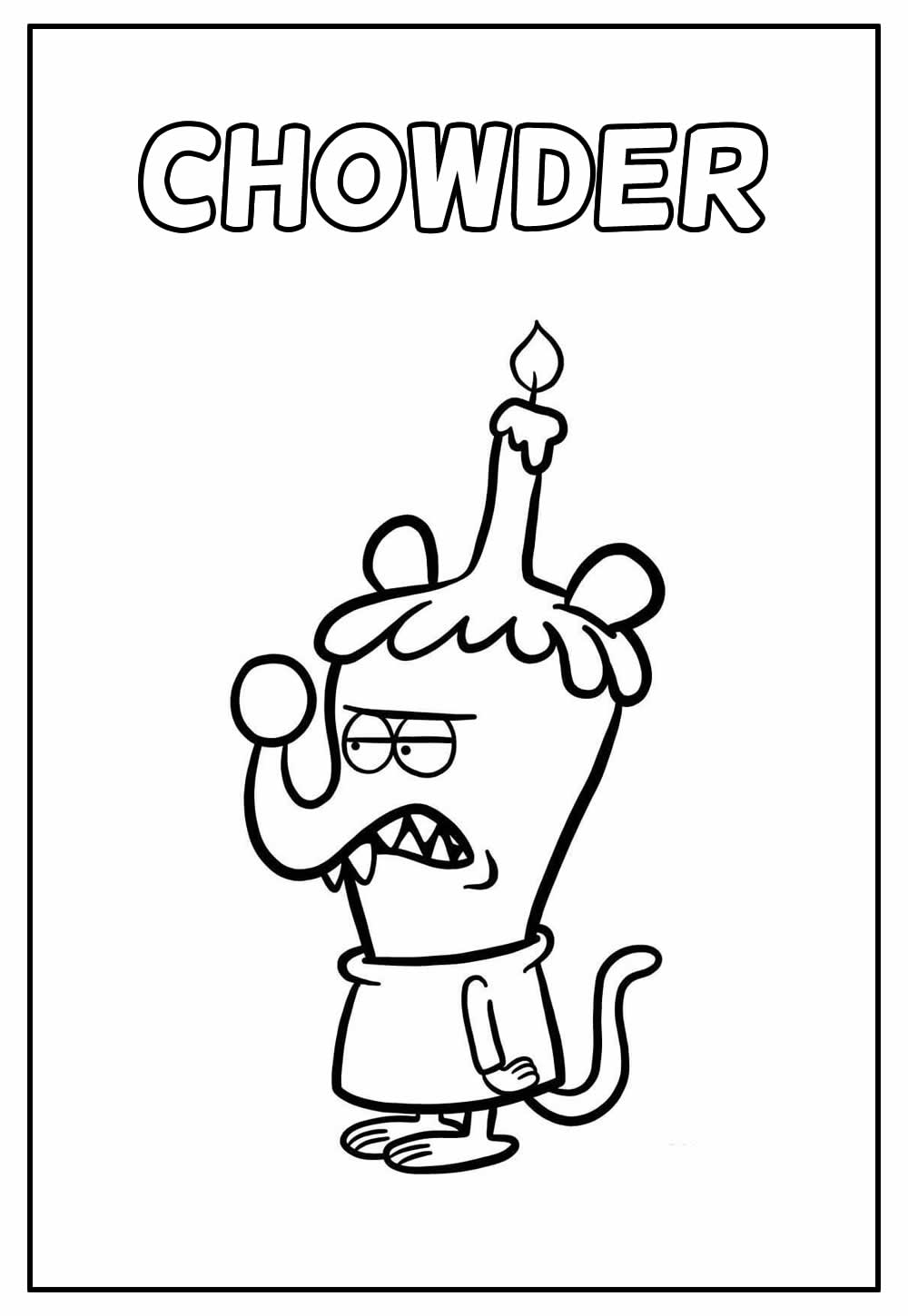 Desenho Educativo do Chowder