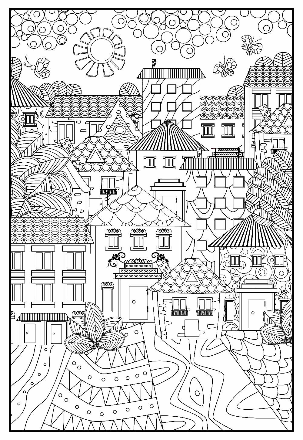 Desenhos De Cidades Para Colorir Bora Colorir