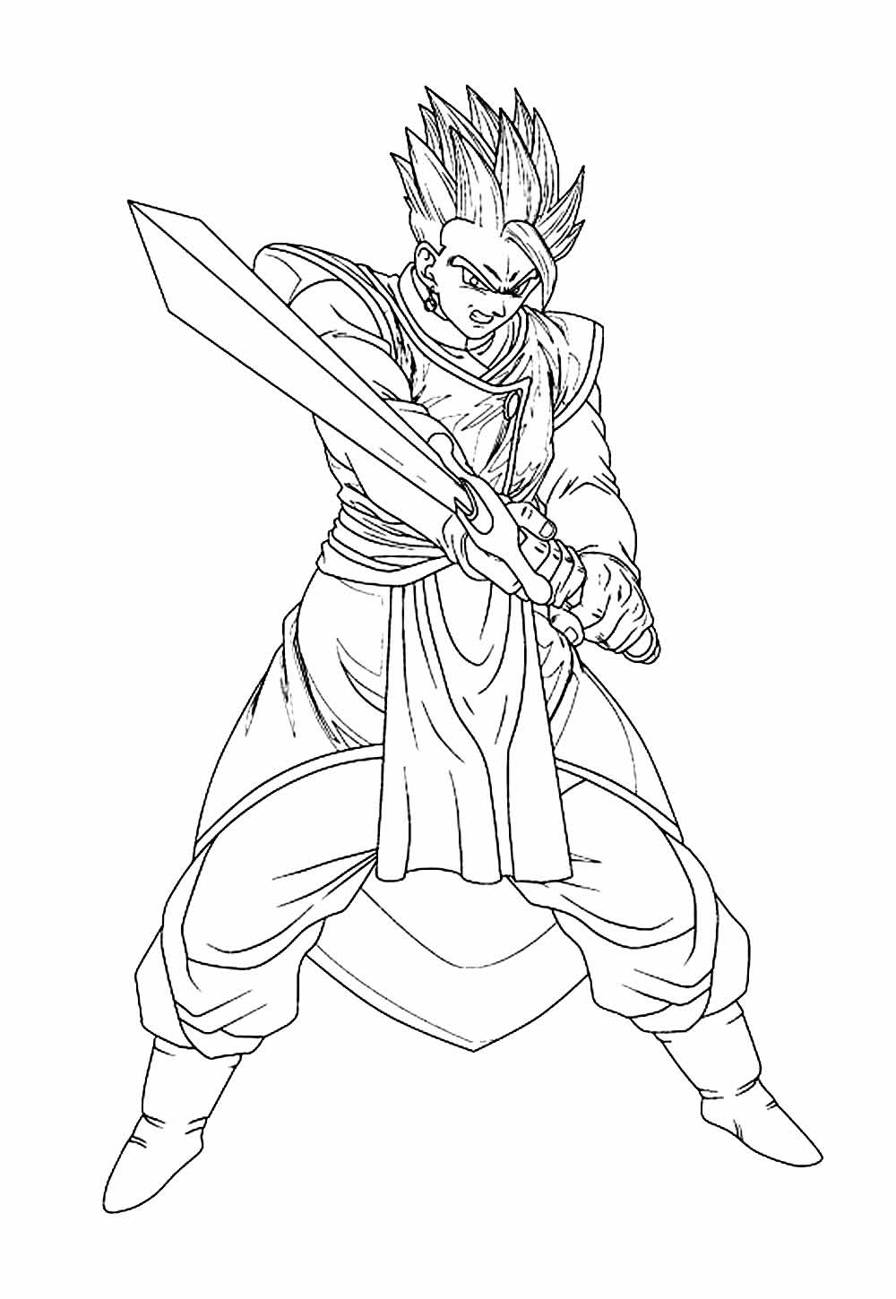 Desenho Gohan Pintar
