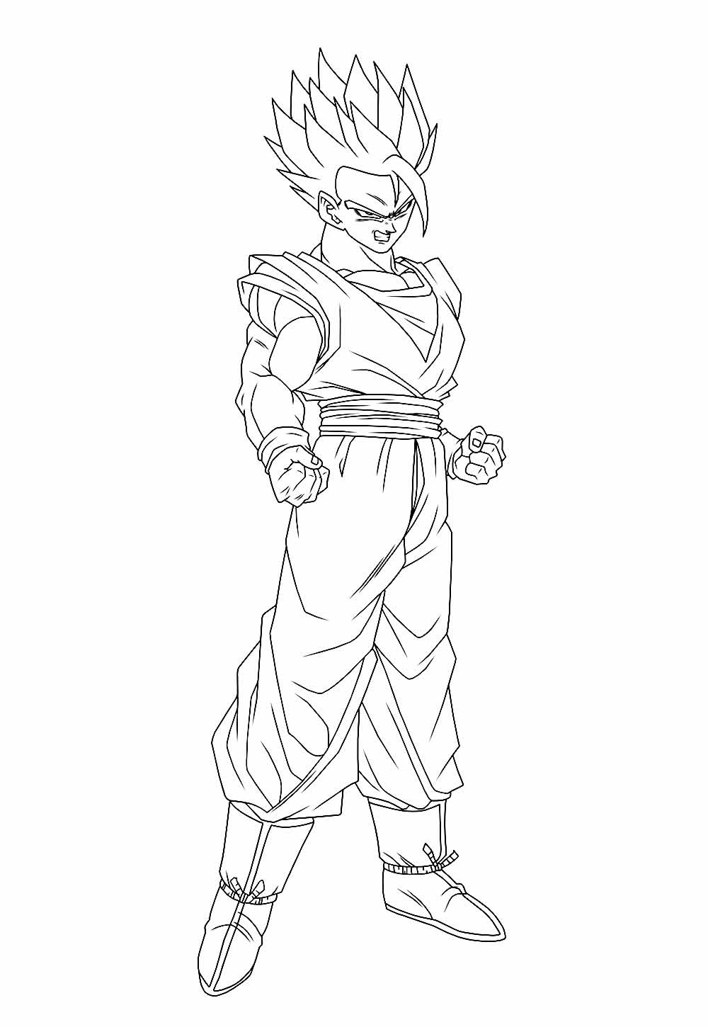 Desenho Gohan Imprimir