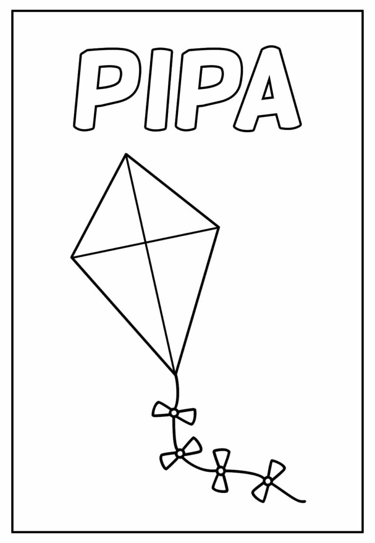 Desenhos De Pipa Para Colorir Bora Colorir