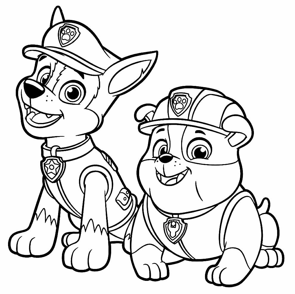 Rubble patrulha canina pintando desenhos #pintando #colorindo #pintar