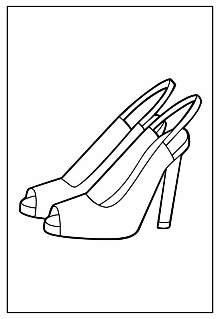 Desenhos De Sapatos Para Colorir Bora Colorir 5354