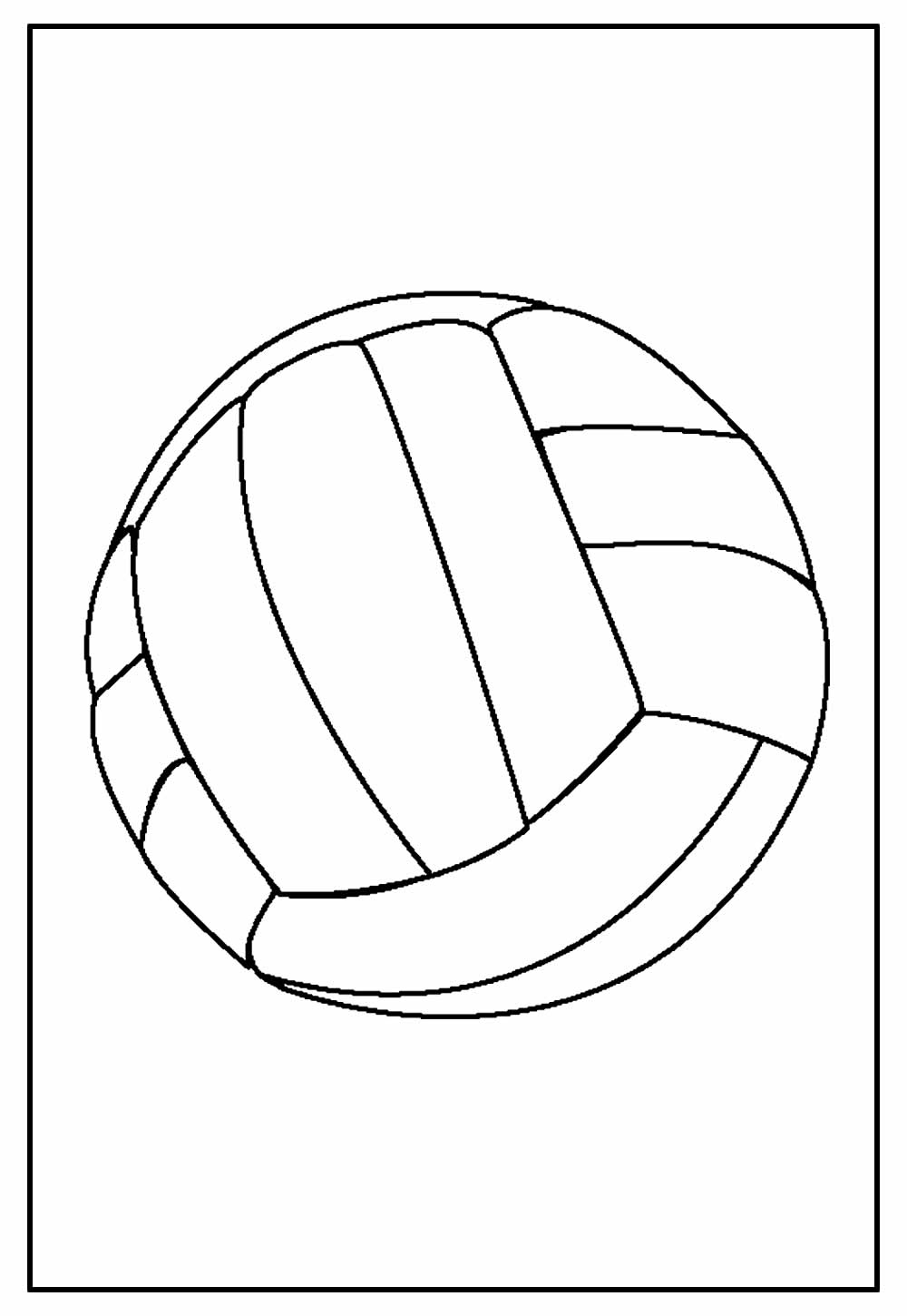 Desenho de Bola de Voleibol para colorir