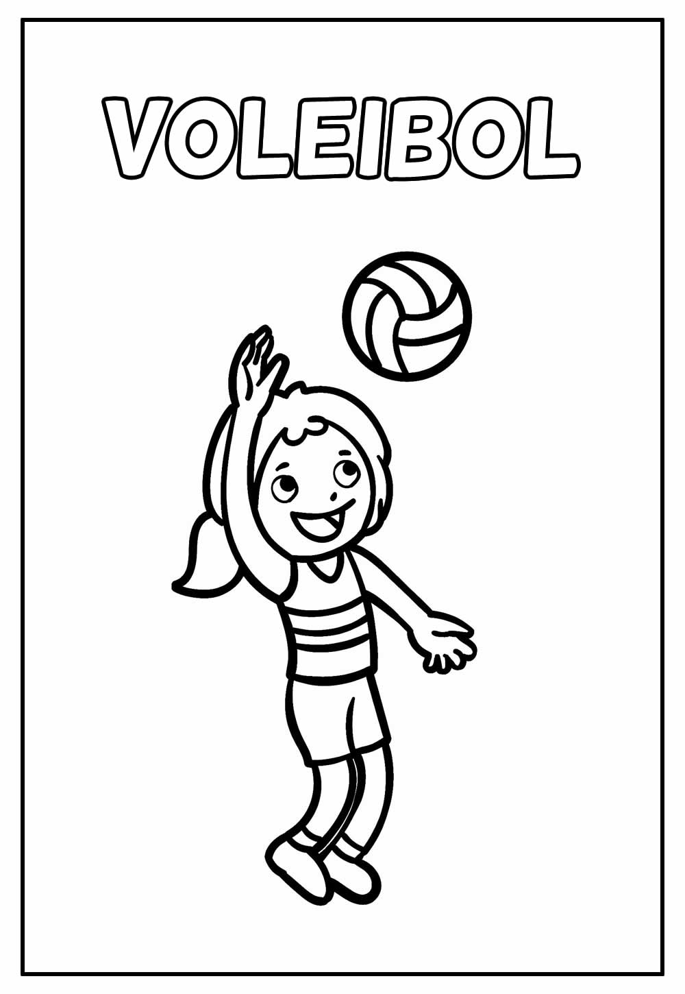 Desenhos De Voleibol Para Colorir Bora Colorir 1635