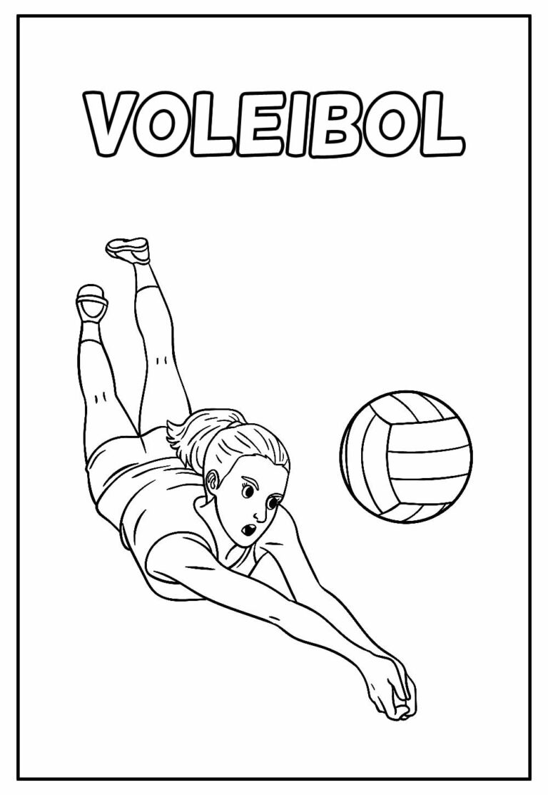 Desenhos De Voleibol Para Colorir Bora Colorir 5052