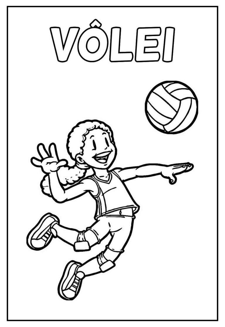 Desenhos De Voleibol Para Colorir Bora Colorir 7567