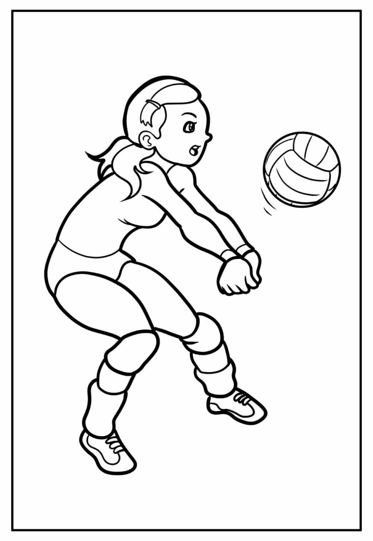 Desenhos De Voleibol Para Colorir Bora Colorir