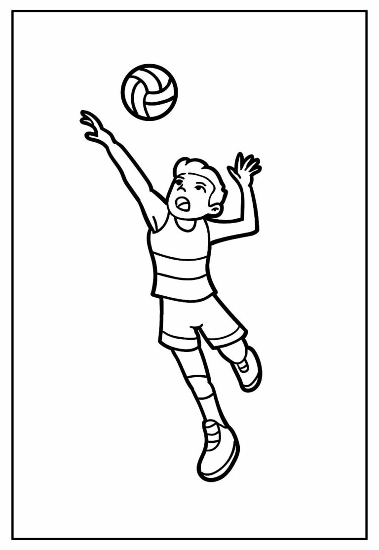 Desenhos De Voleibol Para Colorir Bora Colorir