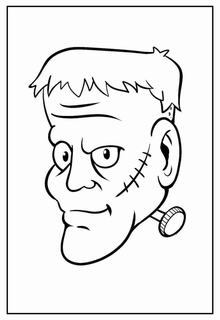 Desenhos de Frankenstein para colorir - Bora Colorir