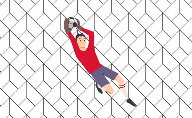 Desenhos de Goleiro para colorir