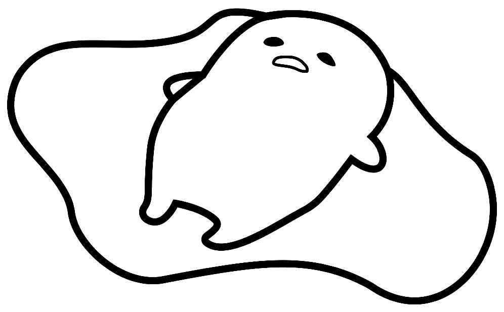 Desenhos de Gudetama para colorir