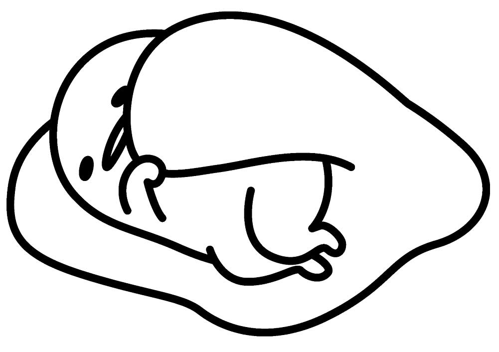 Desenhos de Gudetama para colorir