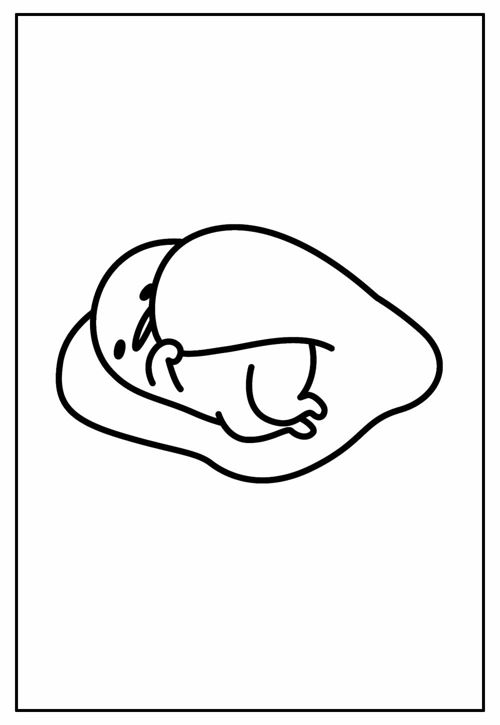 Colorir desenho de Gudetama