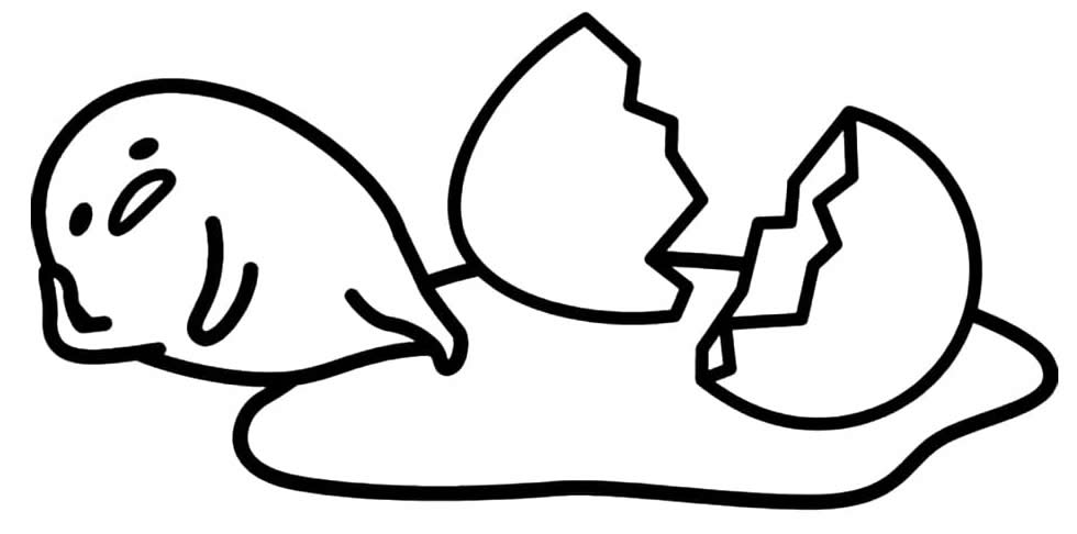 Colorir desenho de Gudetama