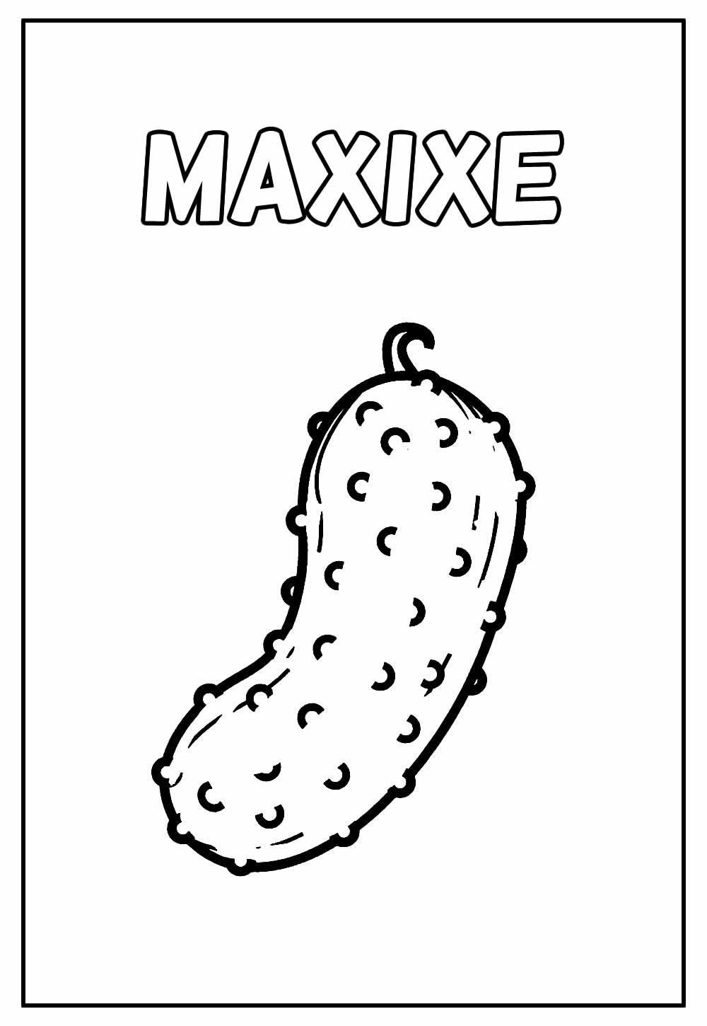 Desenho de Maxixe para colorir