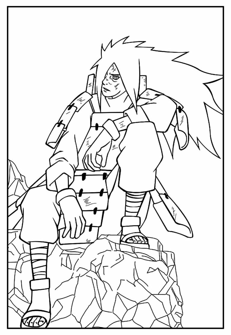Desenhos de Madara Uchiha para colorir - Bora Colorir