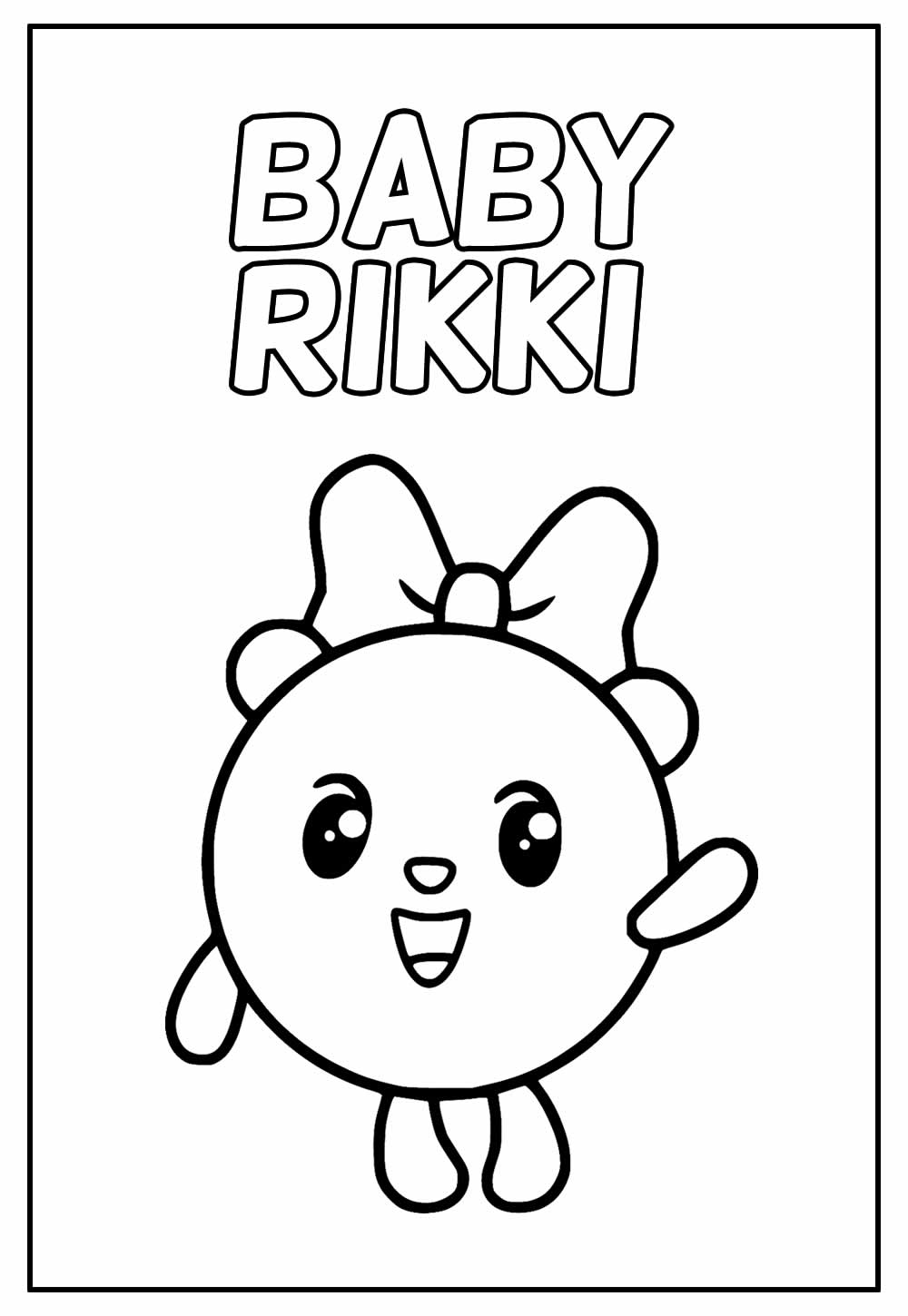 Desenho do Baby Rikki para colorir