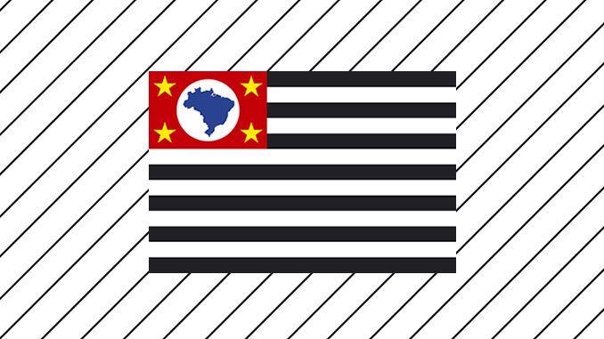 Imagem da Bandeira de São Paulo para imprimir