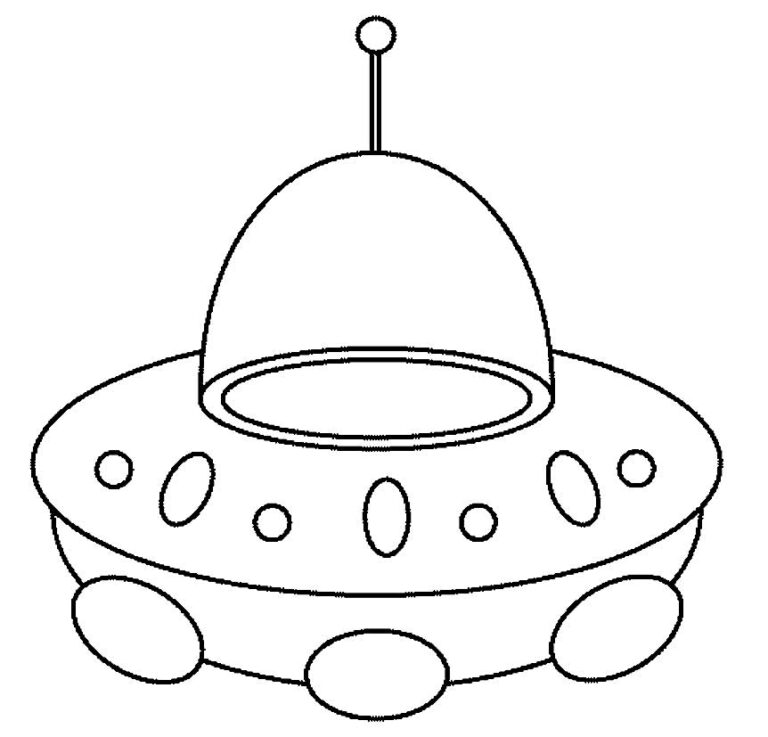 Desenhos De Disco Voador Para Colorir Bora Colorir