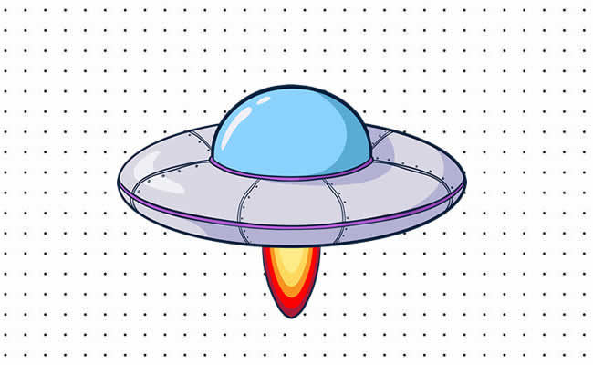 Desenhos de Disco Voador para colorir