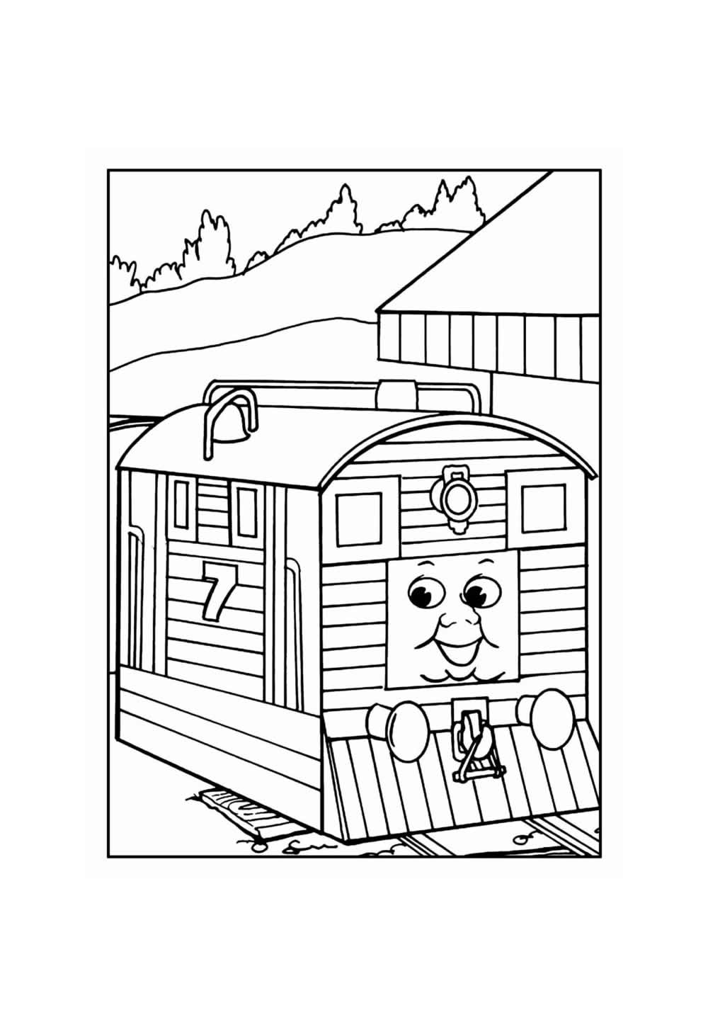 Página para Colorir - Thomas e Seus Amigos