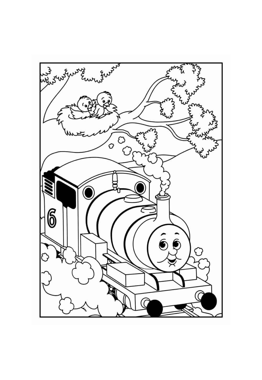 Desenho para colorir de Thomas e Seus Amigos