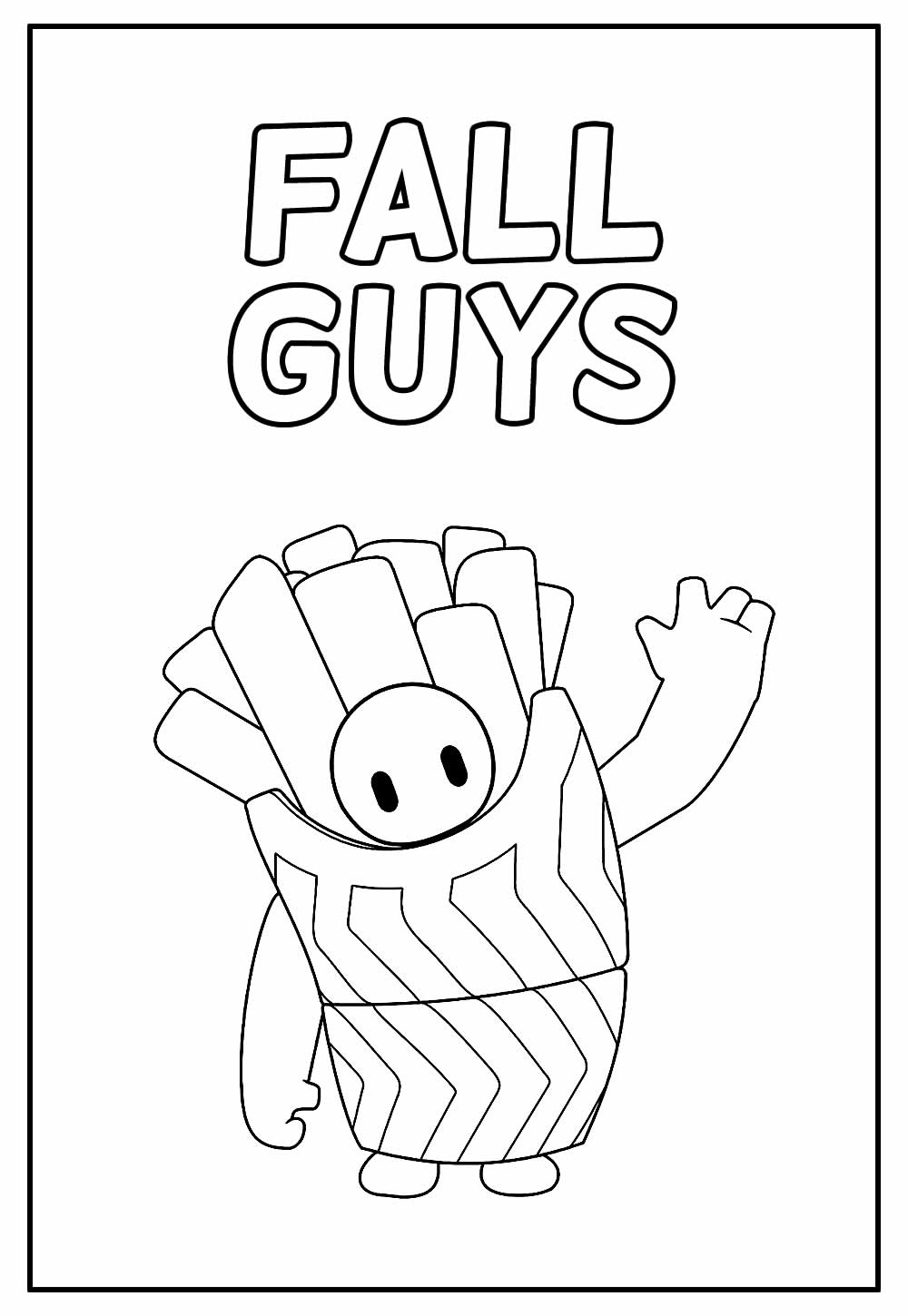 Desenhos de Fall Guys 26 para Colorir e Imprimir 