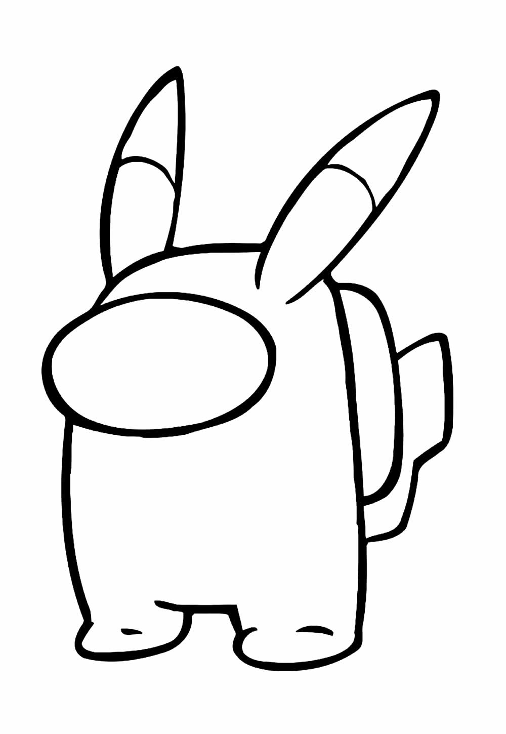 Imagem de Pikachu para colorir