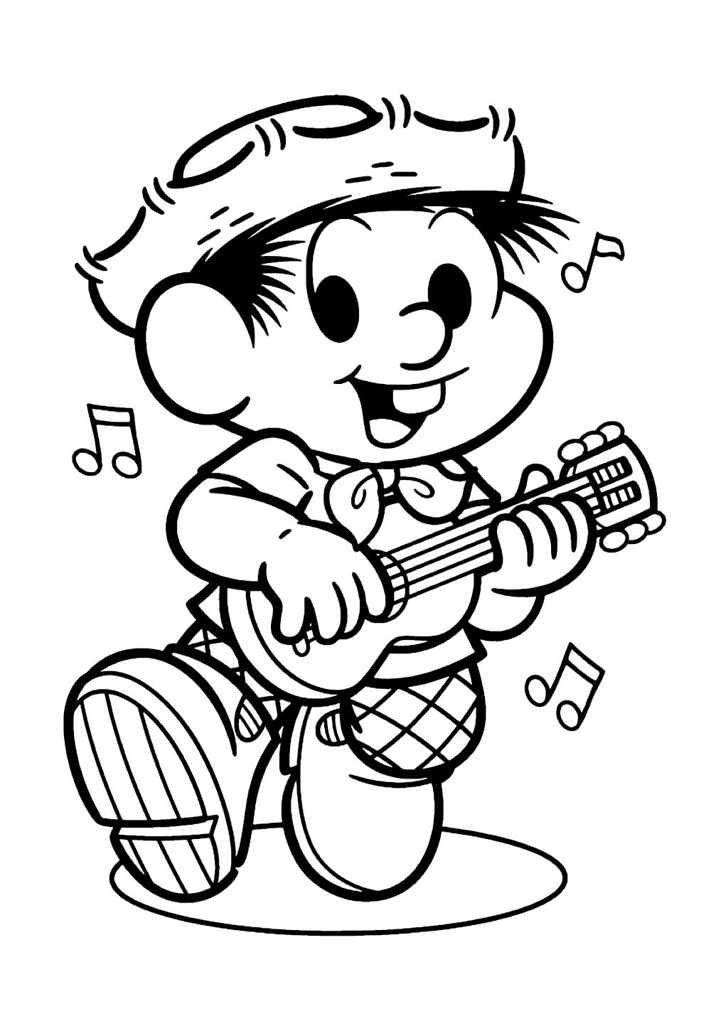 Desenho de Chico Bento para colorir