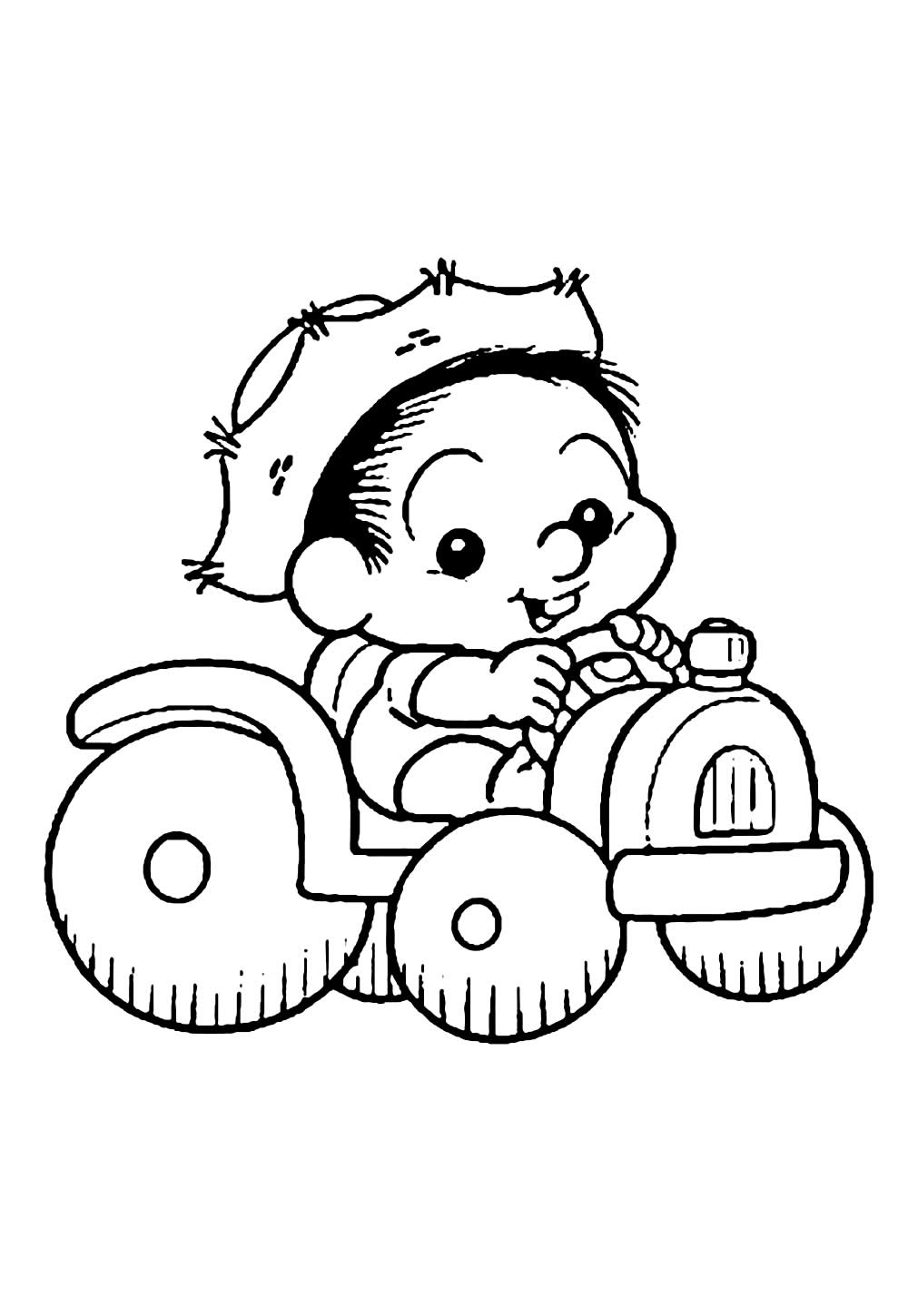 Desenho de Chico Bento para colorir