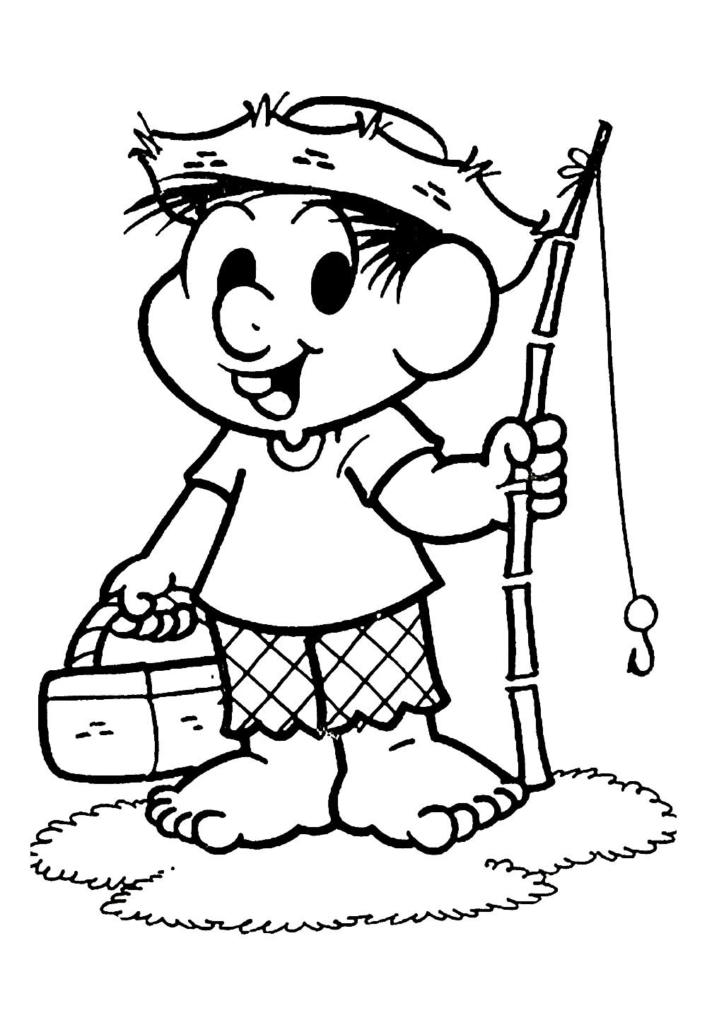 Desenhos de Chico Bento para colorir